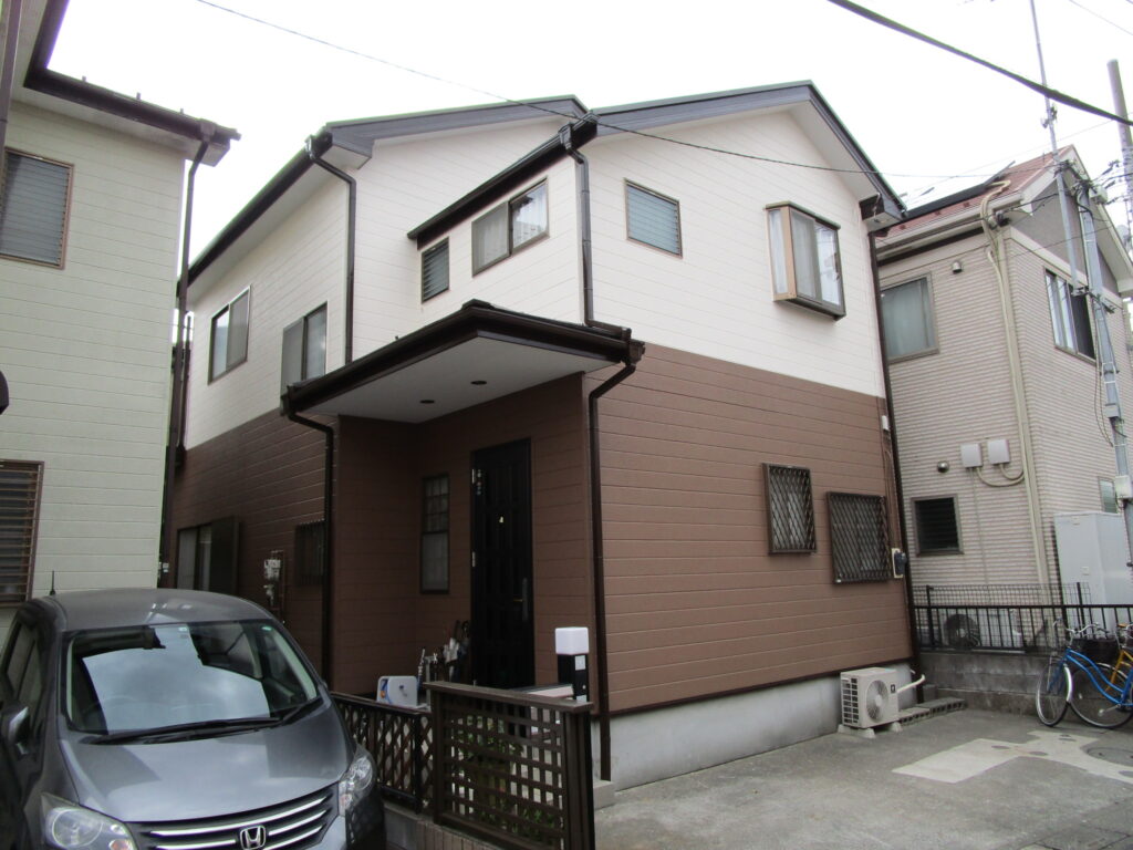 草加市、外壁塗装工事