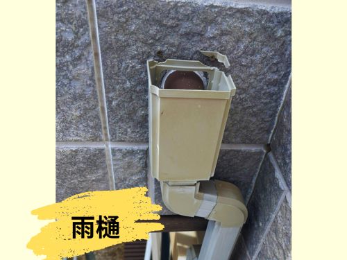 八潮市での外壁塗装に合わせて雨樋の塗装　241105