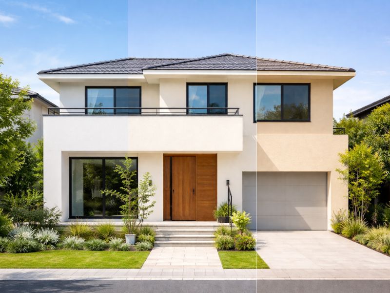 ホワイト・アイボリー・ベージュ外壁の違い