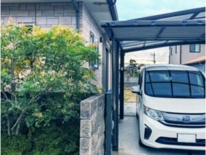 住宅敷地内の駐車場